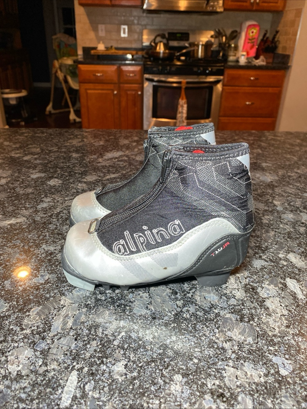 Alpina T10 Junior Nordic Cross Country Ski Boots Size EU 25 NNN bindings Toddler